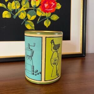 Vintage 50s 60s Decorative Kitchen Canister